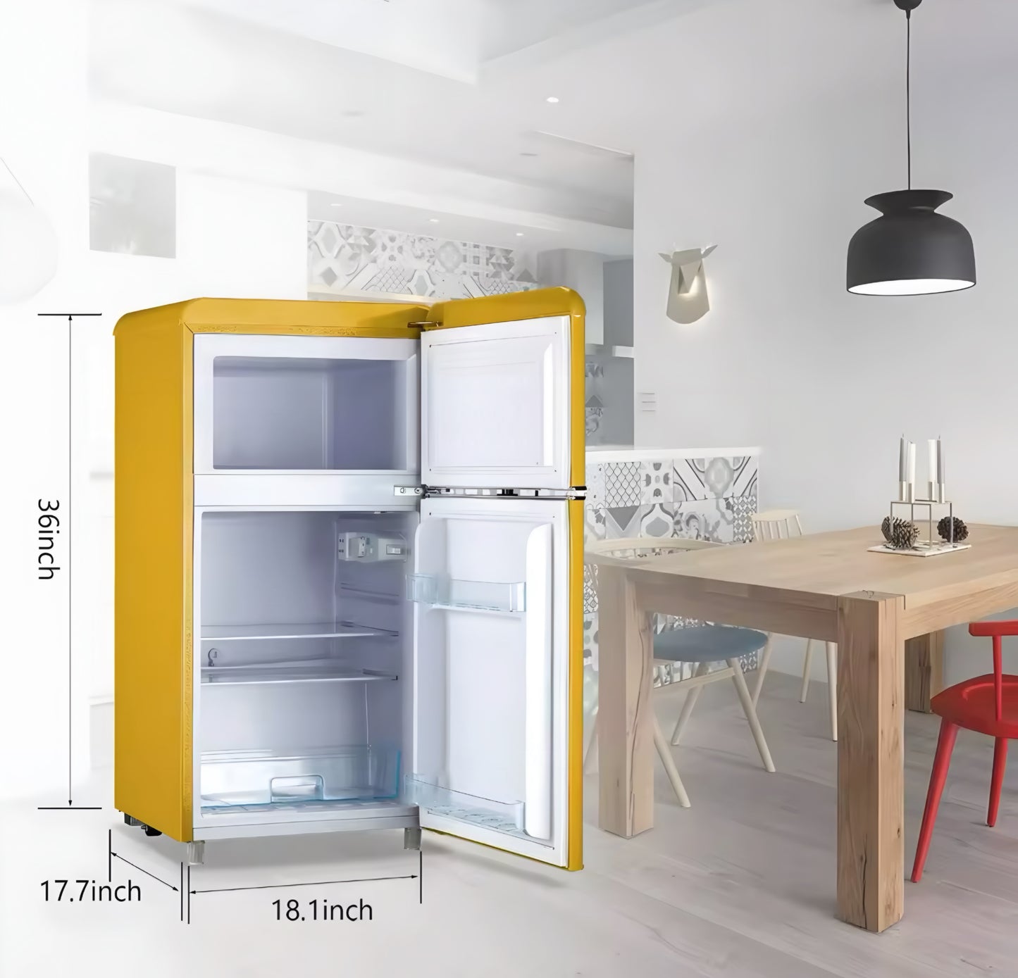 Vintage Style Mini Fridge