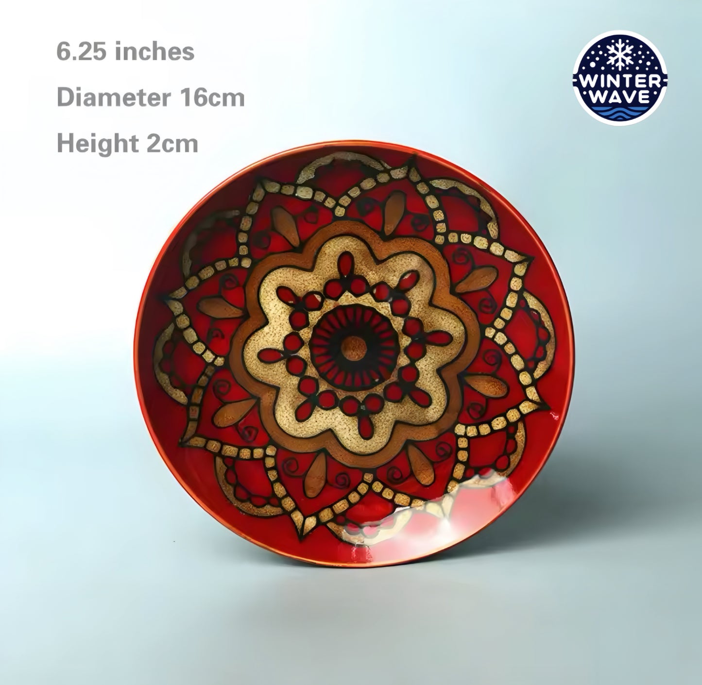 Hand Painted Ceramic Plates 6 PCS