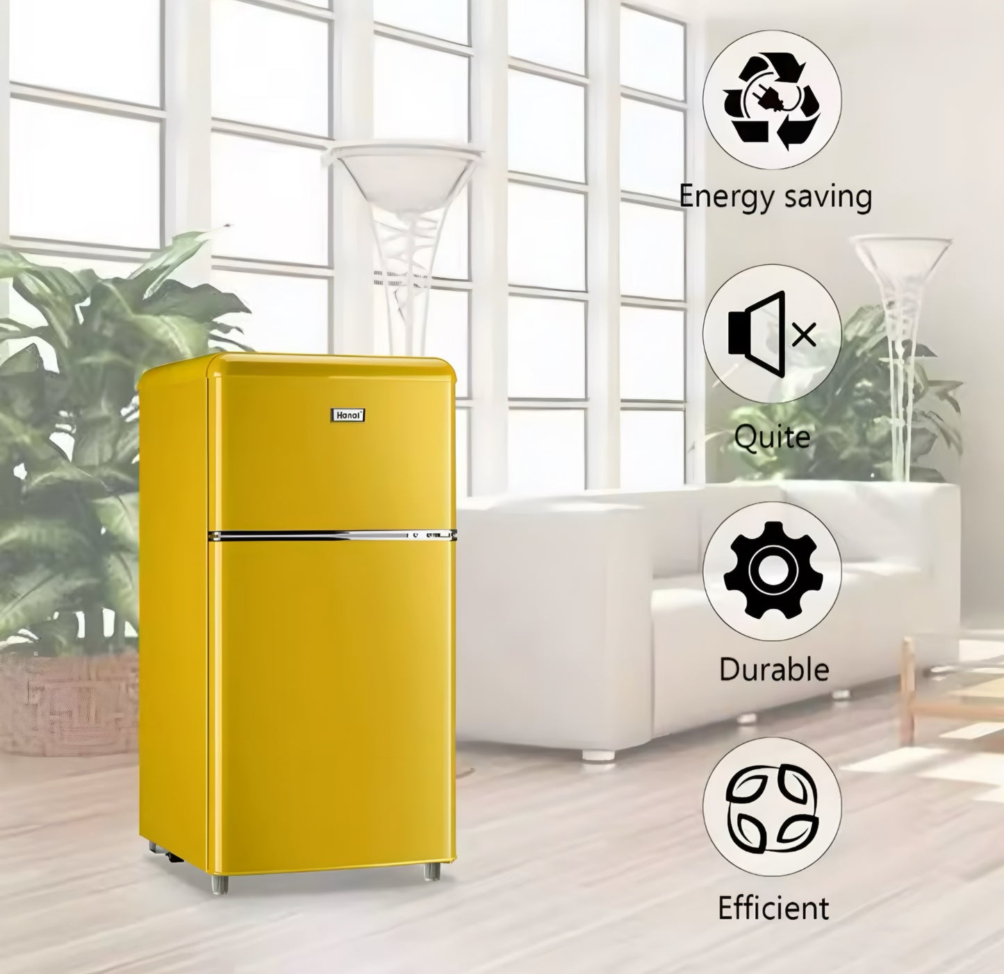 Vintage Style Mini Fridge