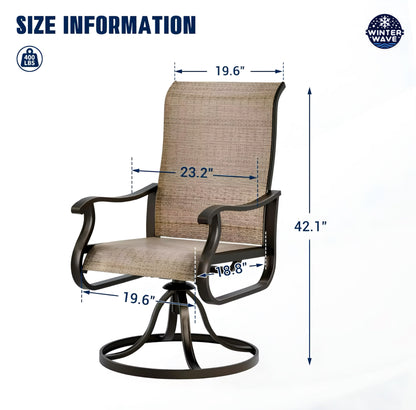 Outdoor Swivel & Rocking Chairs 4 PCS