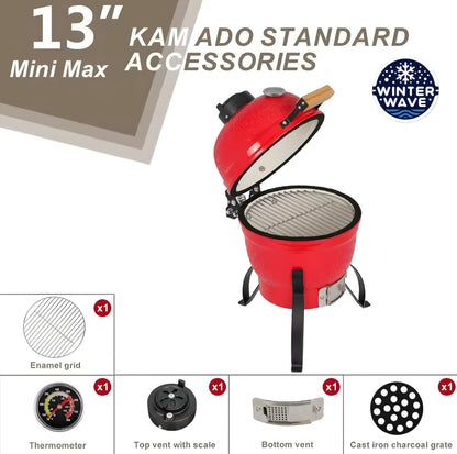 Kamado Grill 13 Inch