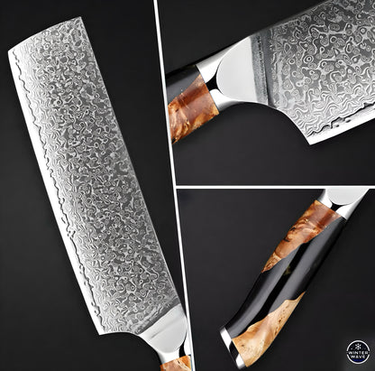Damascus Stainless Steel Knives 7 PCS