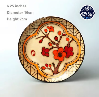 Hand Painted Ceramic Plates 6 PCS