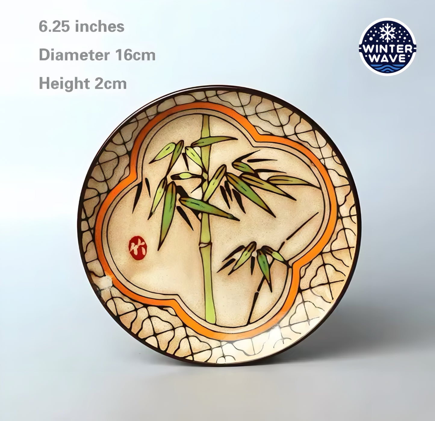 Hand Painted Ceramic Plates 6 PCS