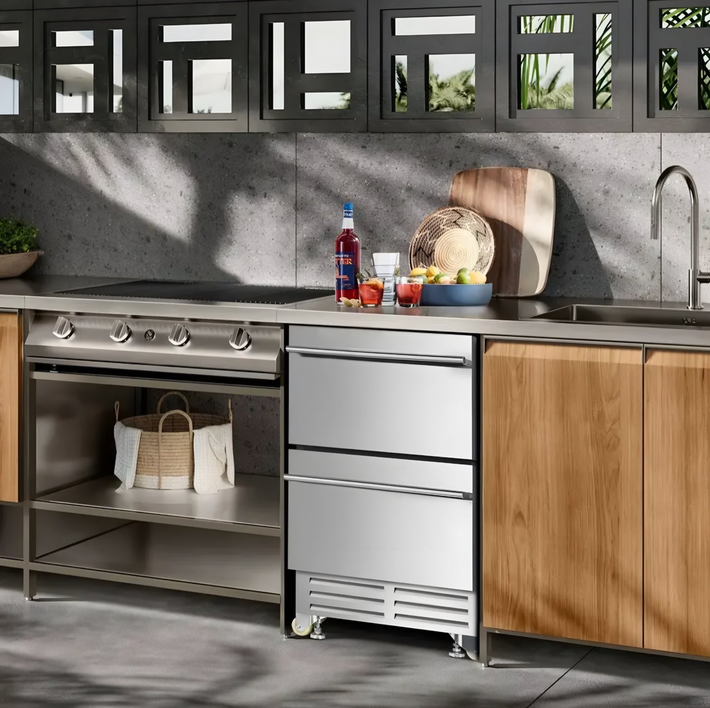 Undercounter 2 Drawer Fridge Cooler