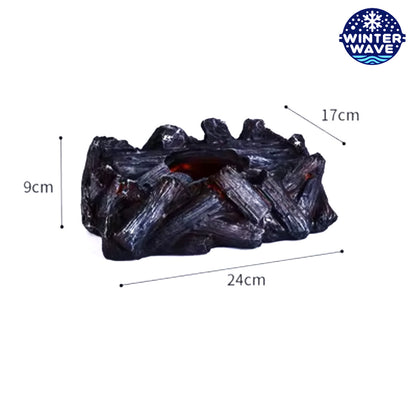 Black Charcoal Style Plate