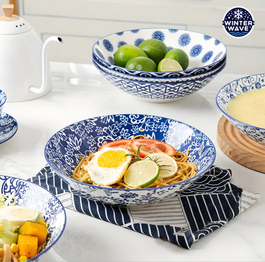 Wide Ceramic Bowls 6 PCS