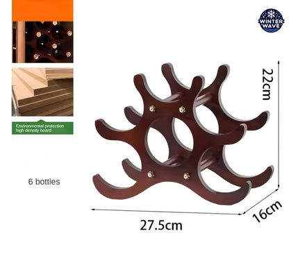 Wooden Bottle Stand
