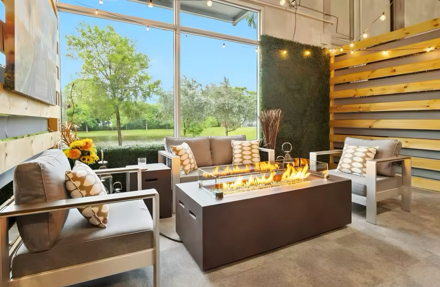 Concrete Gas Fire Pit