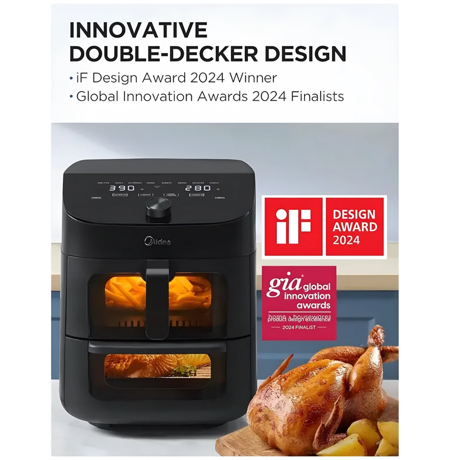 Clear Window Dual Air Fryer