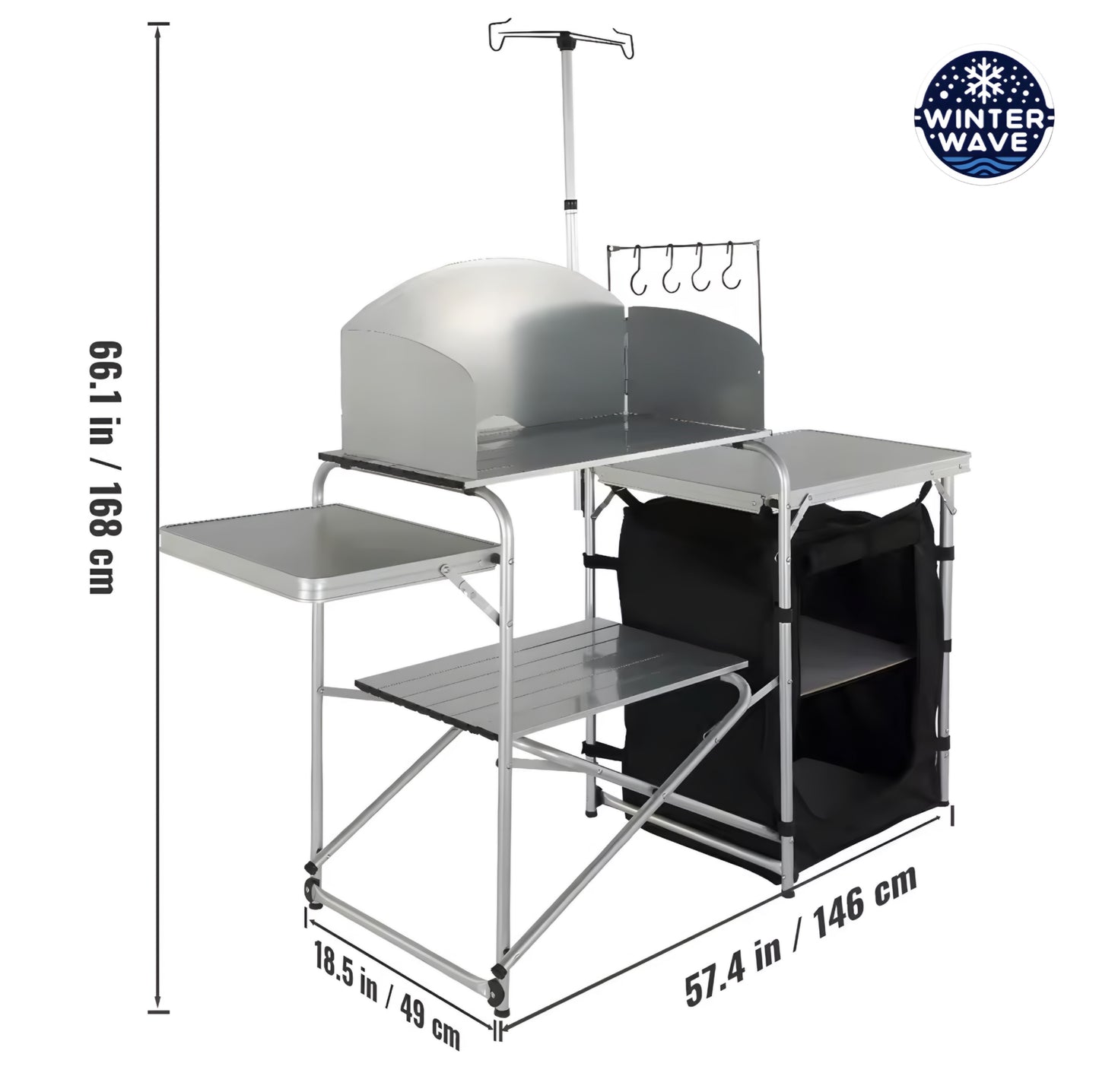 Outdoor Foldable Table Cabinet