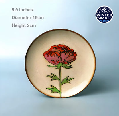 Hand Painted Ceramic Plates 6 PCS