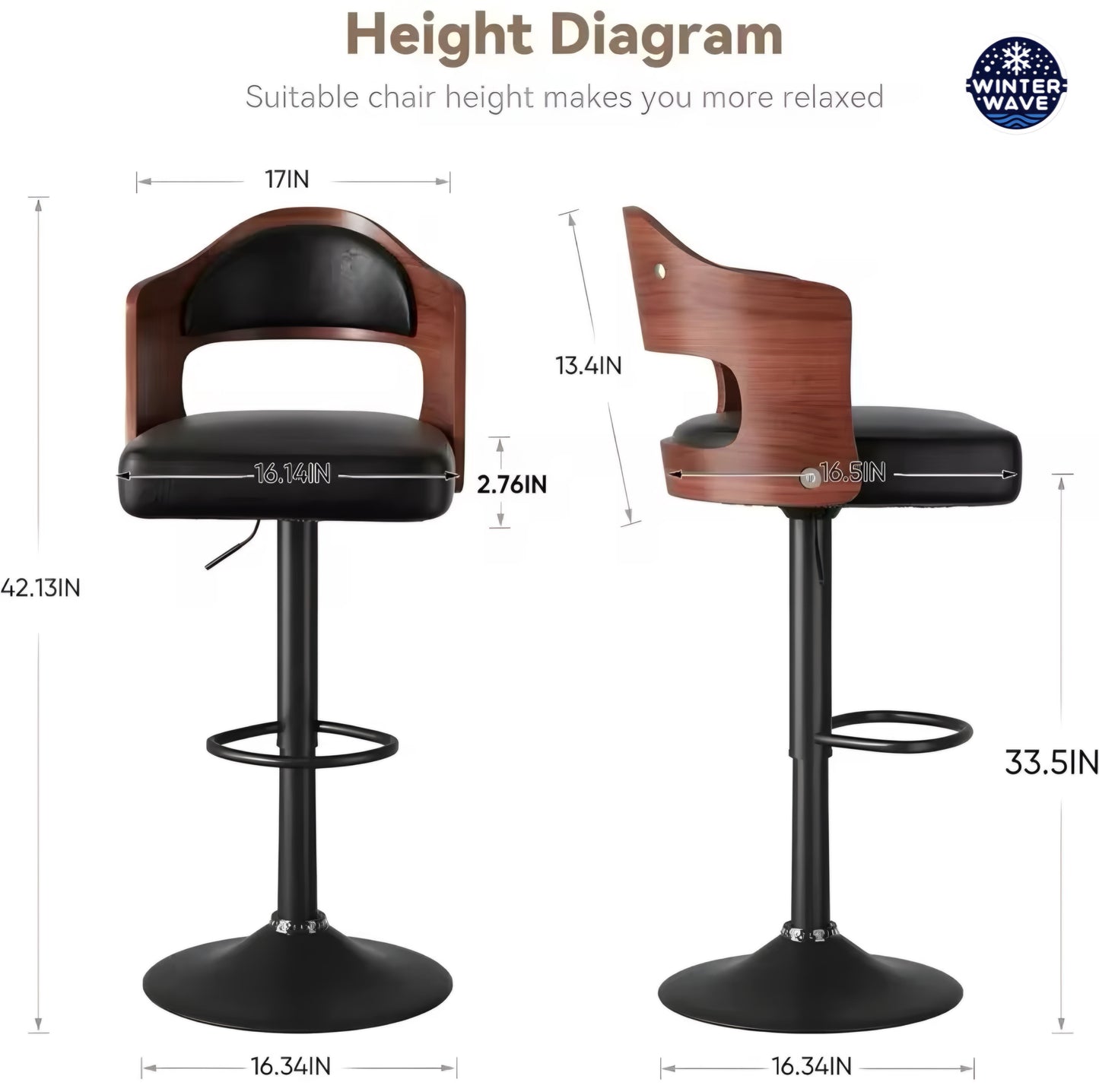 Bar Chairs 2 PCS