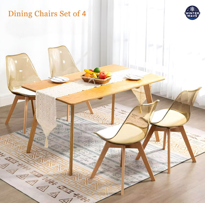 Acrylic Dining Chairs 4 PCS