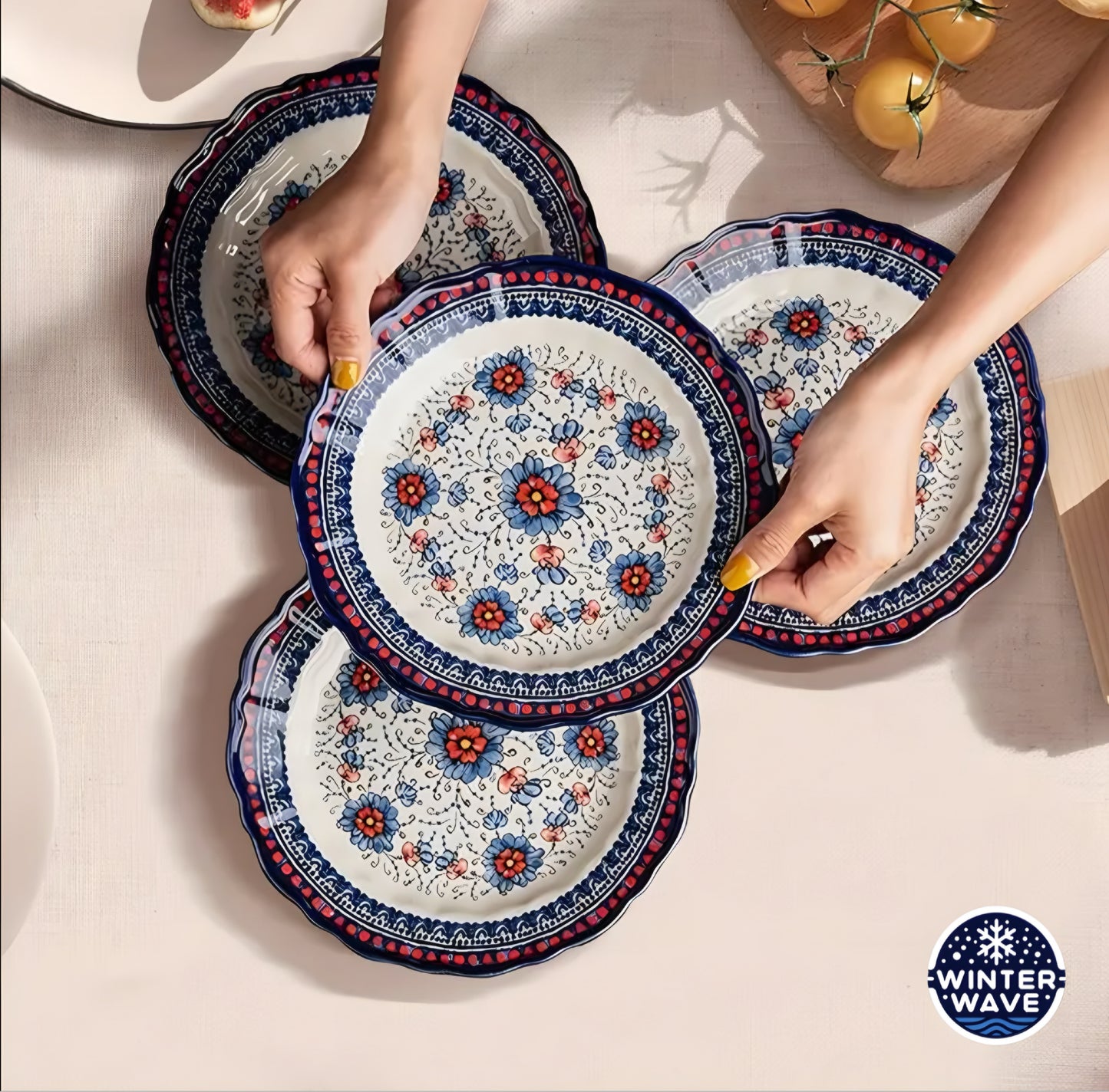 Ceramic Dinner Plate 4 PCS