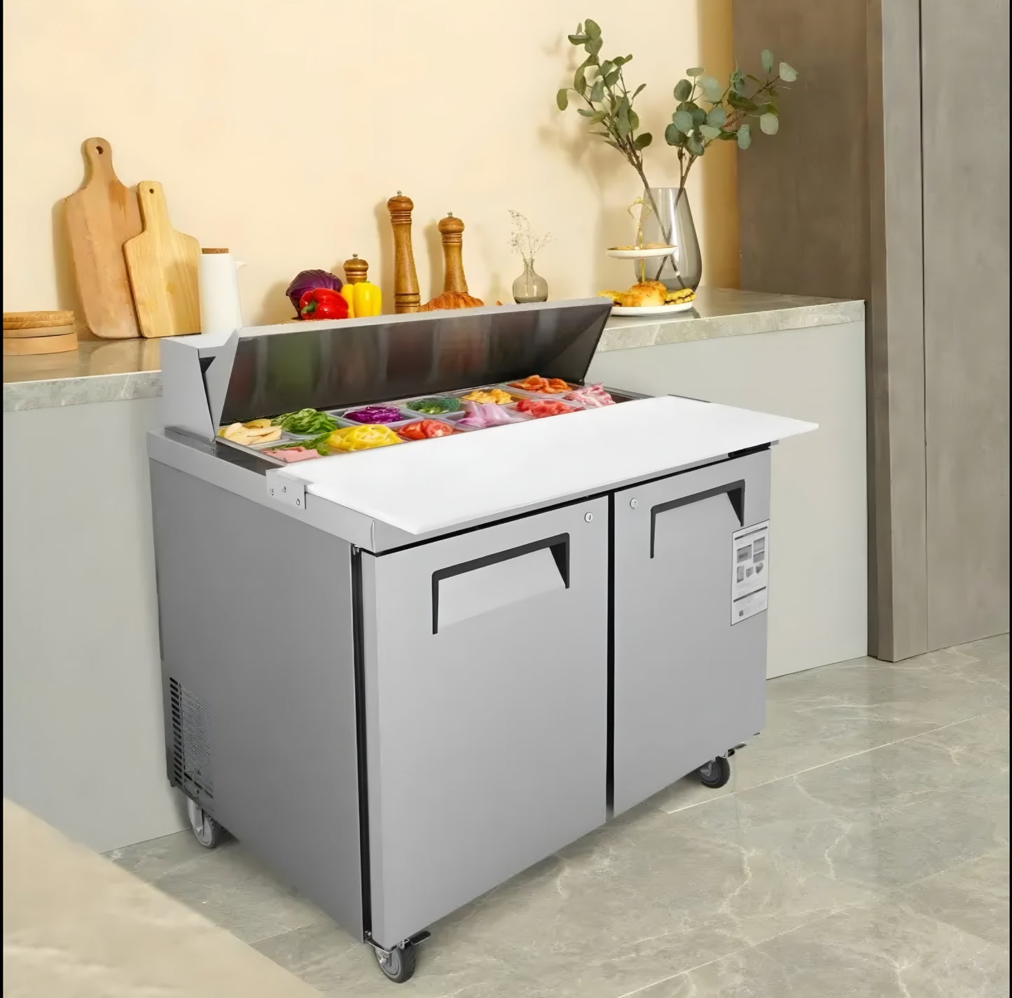 Commercial Fridge Table Food Prep Station