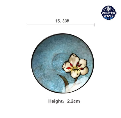 Hand Painted Ceramic Plates 6 PCS