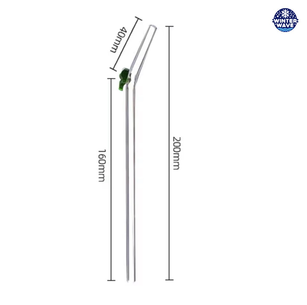 Glass Reusable Straws 100 PCS + Brushes