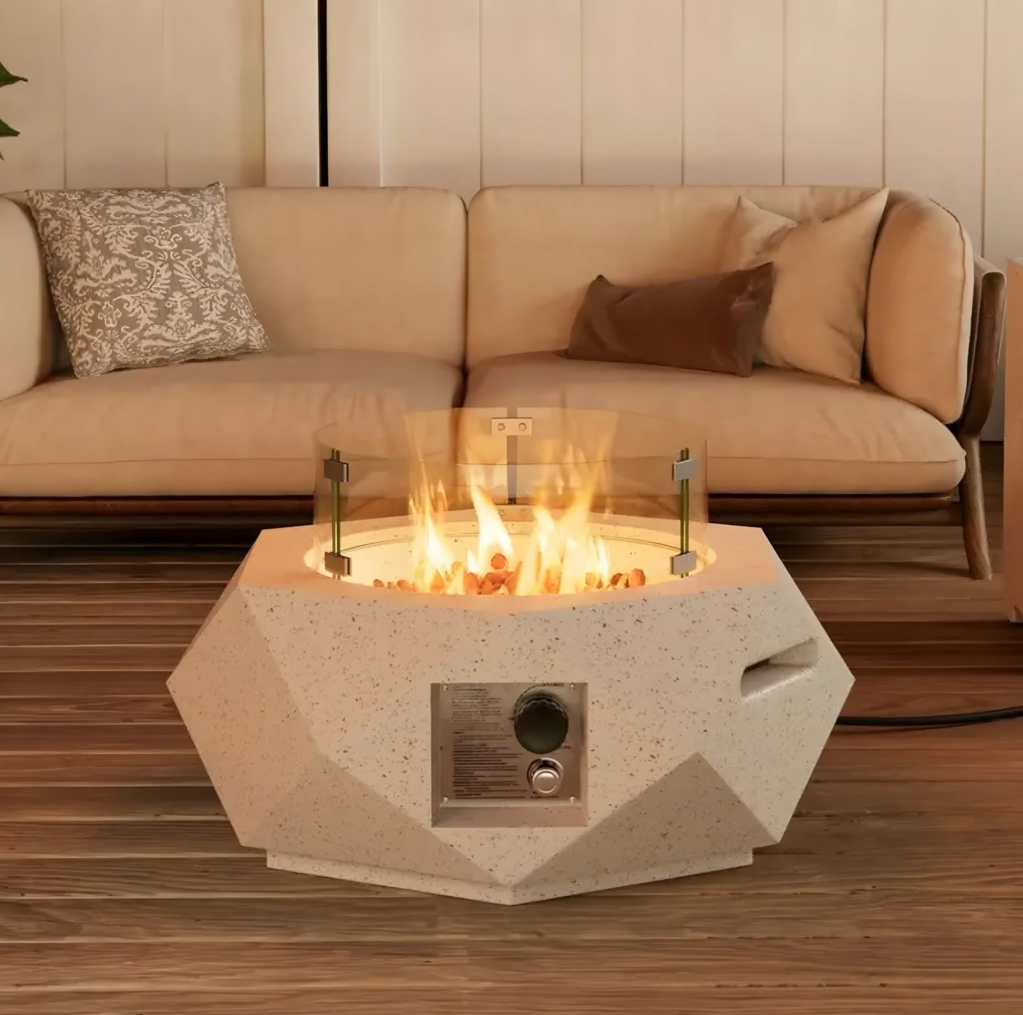 Fire Pit Waterfall Fountain