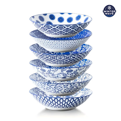 Wide Ceramic Bowls 6 PCS