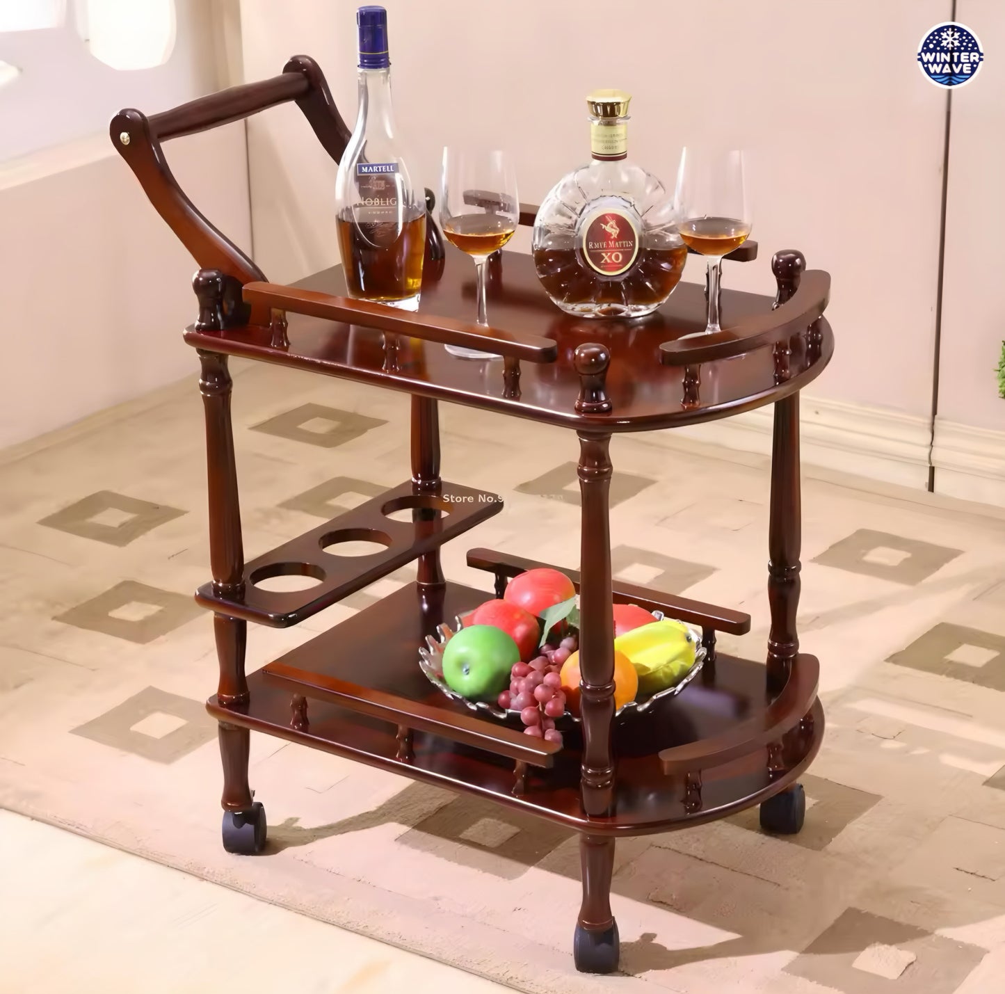 Wooden Mobile Cart