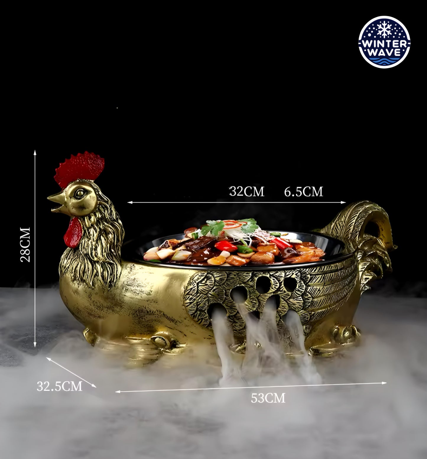Creative Dry Ice Plate