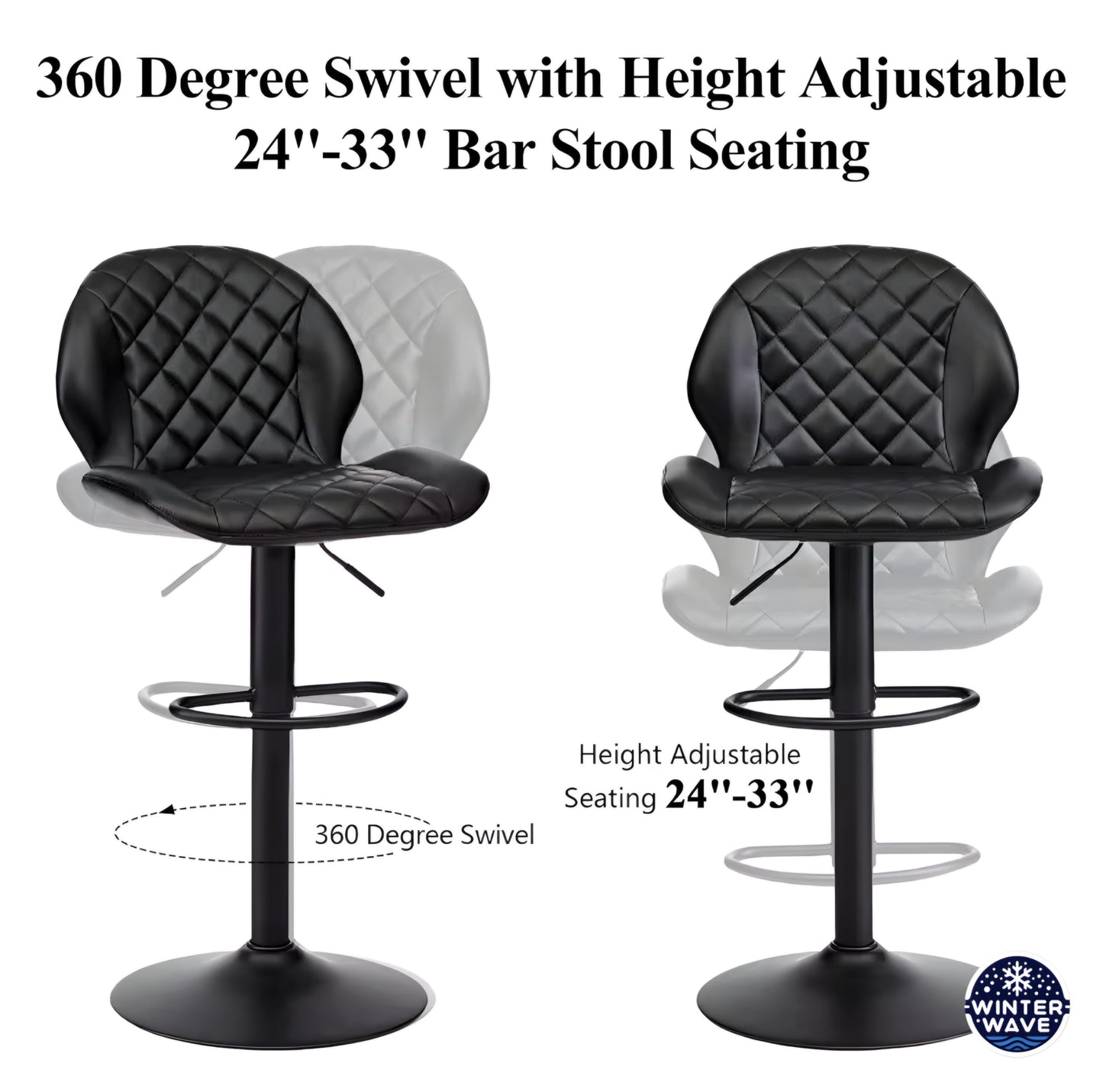 Luxury Bar Chairs 2 PCS