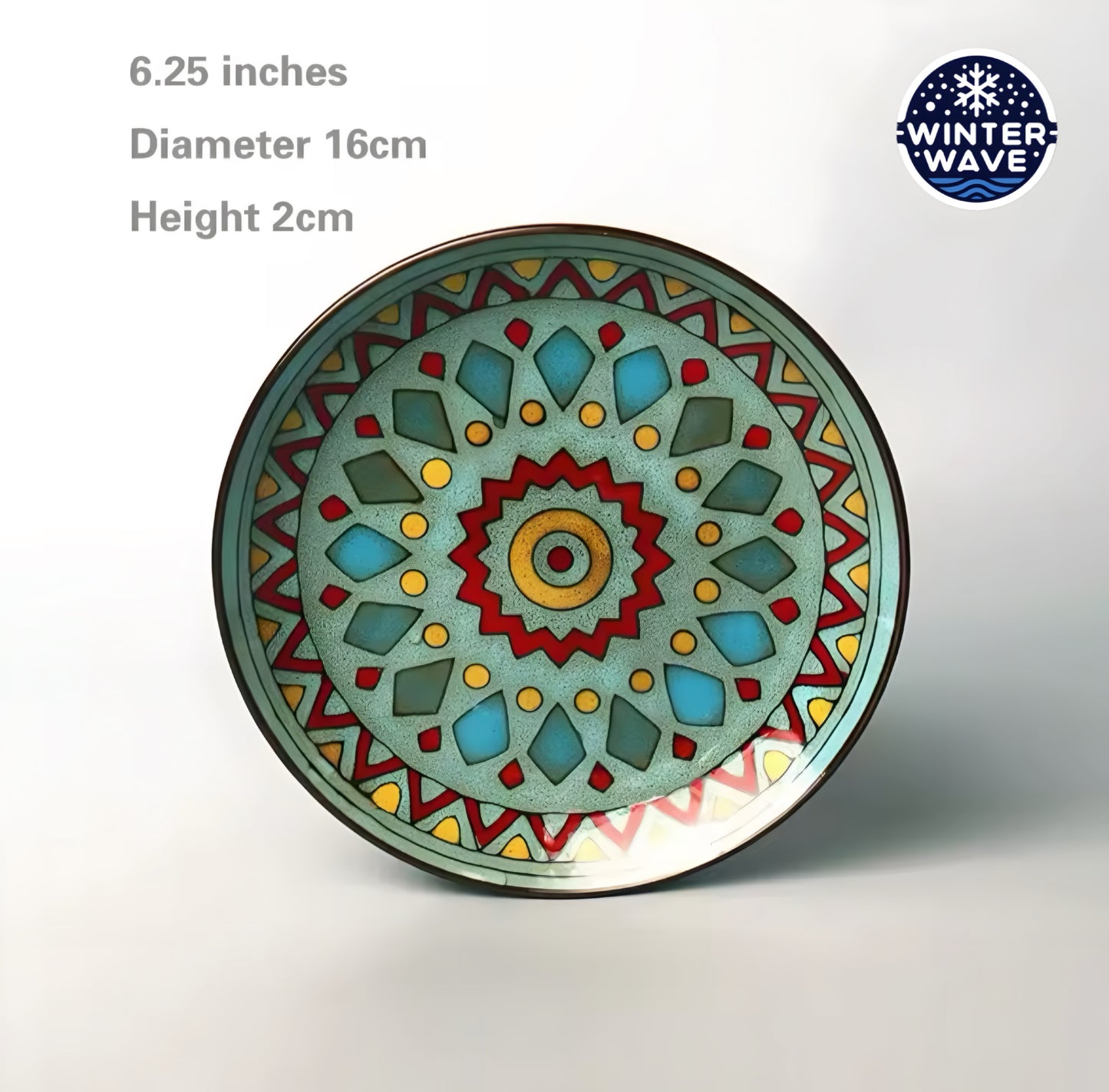 Hand Painted Ceramic Plates 6 PCS