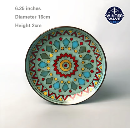 Hand Painted Ceramic Plates 6 PCS