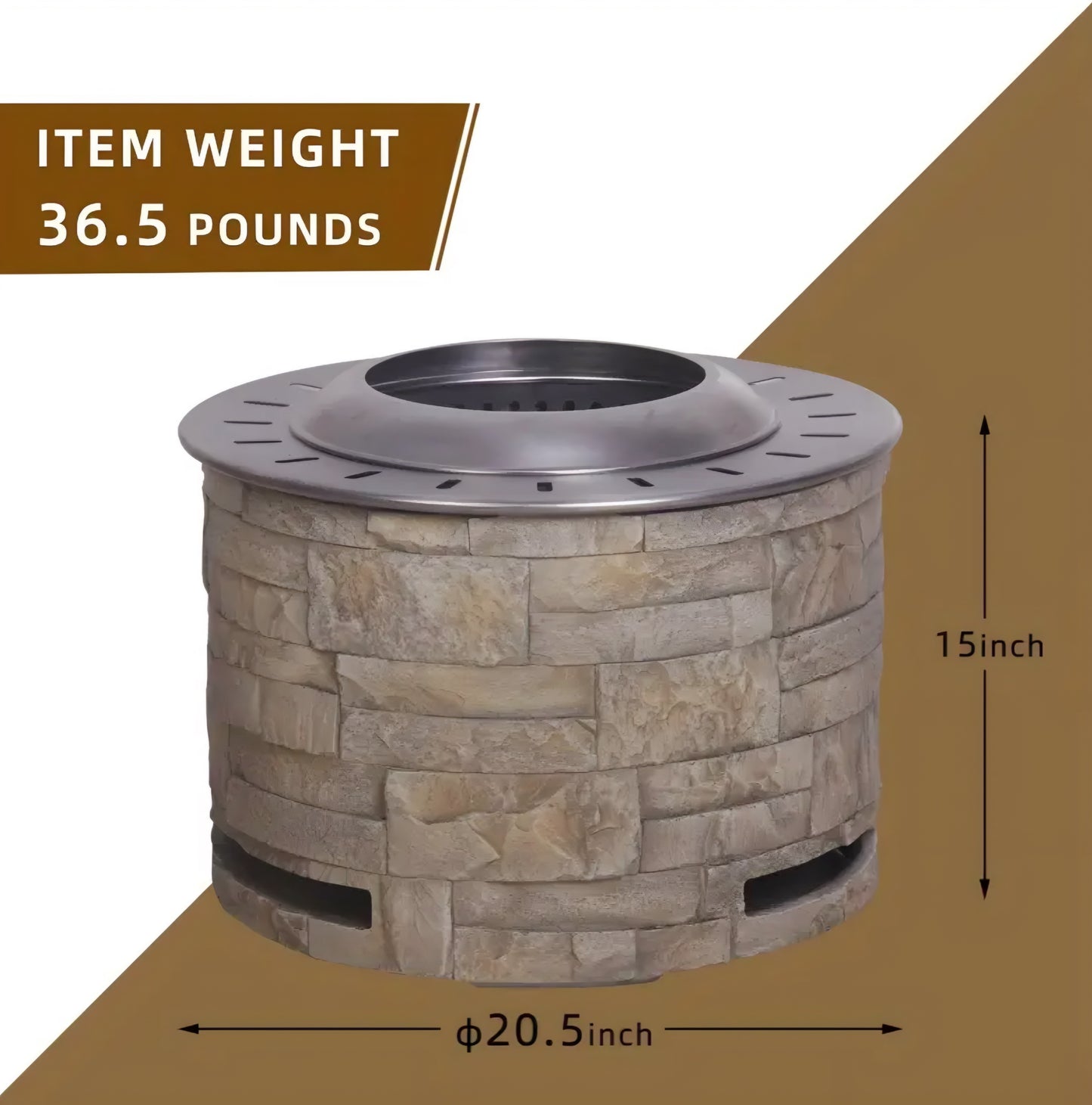 Fire Pit Waterfall Fountain