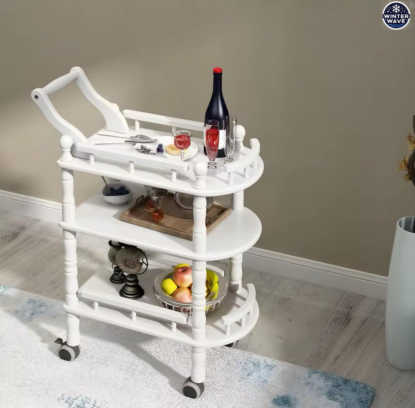 Wooden Mobile Cart
