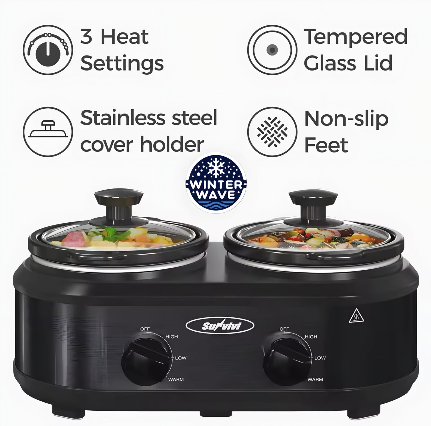 2 Pot Slow Cooker