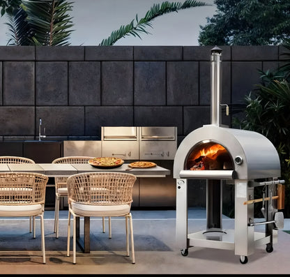 Dual Fire & Propane Outside Pizza Oven