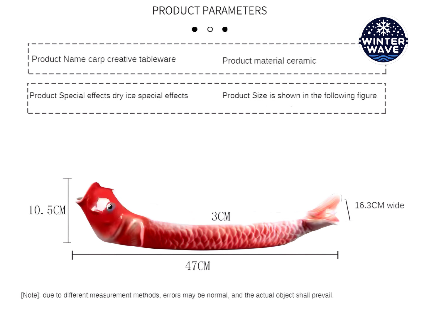 Fish Shape Dry Ice Plate