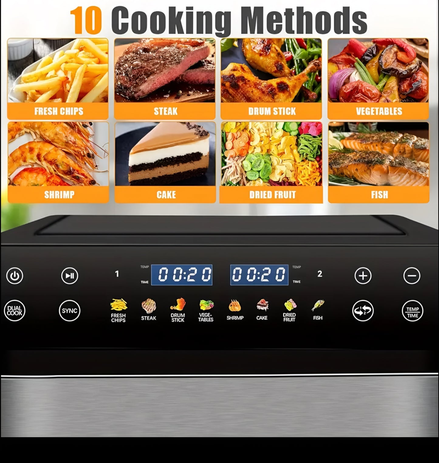 9.5QT Dual Basket Air Fryer