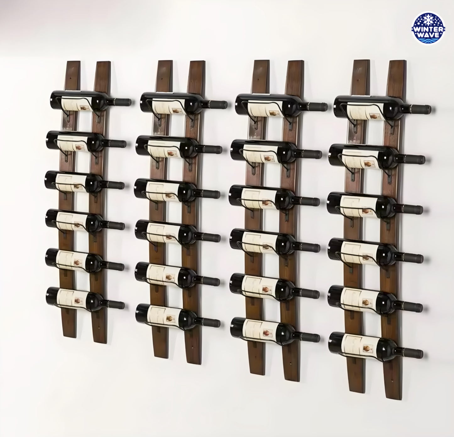 Wall Mounted Bottle Rack 4 PCS