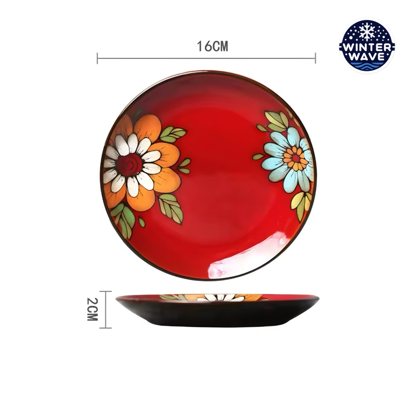 Hand Painted Ceramic Plates 6 PCS