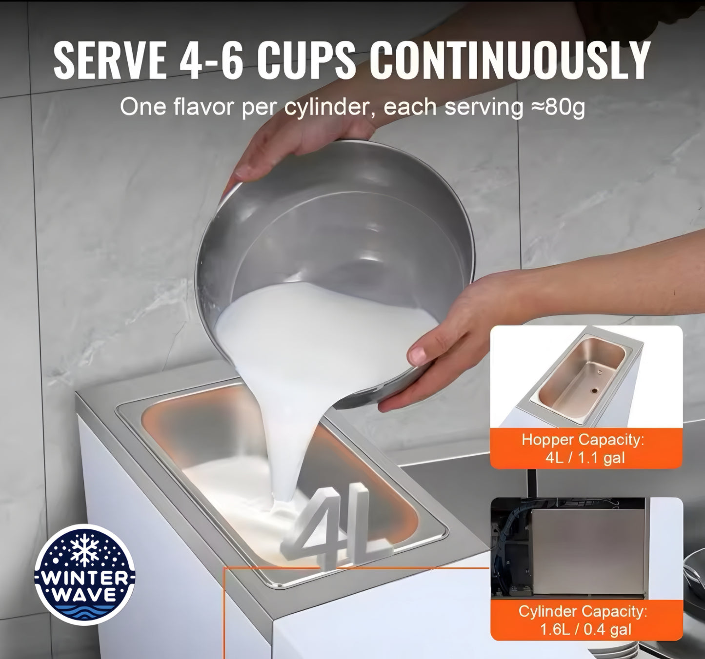 Soft Ice Cream Maker Machine
